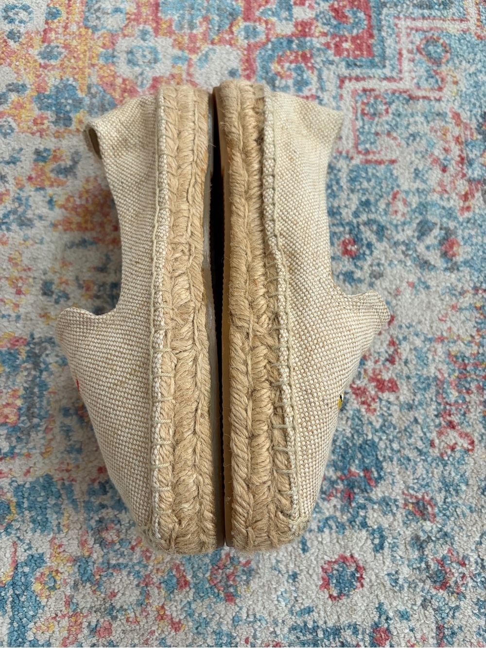Soludos Lucy Mail collaboration taxicab raffia espadrilles smoking slippers - Picture 3 of 8